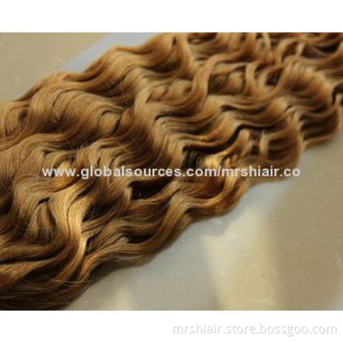 27# 1g/pc deep curl stick I tip light brown hair, Cold fusion Italian keratin hair brazilian remy